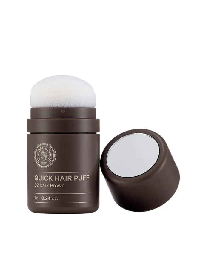 ذا فيس شوب Quick Hair Puff 02 Dark Brown